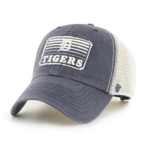 Detroit Tigers 47 Brand Vintage Navy Lake Mesh Clean Up Snapback Hat