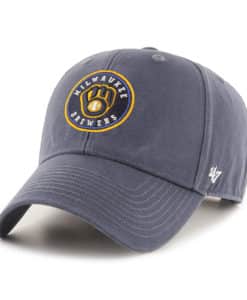 Milwaukee Brewers 47 Brand Classic Vintage Navy Legend MVP Adjustable Hat