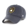 Milwaukee Brewers 47 Brand Vintage Navy Legend MVP Adjustable Hat