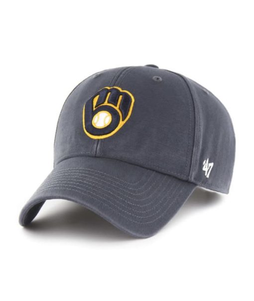 Milwaukee Brewers 47 Brand Vintage Navy Legend MVP Adjustable Hat