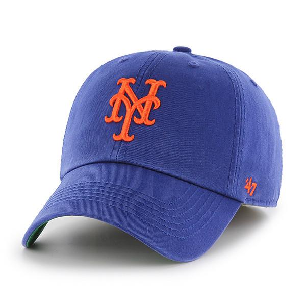 New York Mets 47 Brand Blue Franchise Fitted Hat - Detroit Game Gear