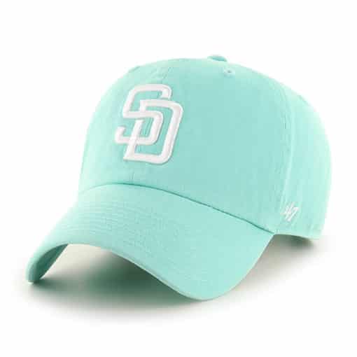 San Diego Padres Women's 47 Brand Tiffany Blue Clean Up Adjustable Hat