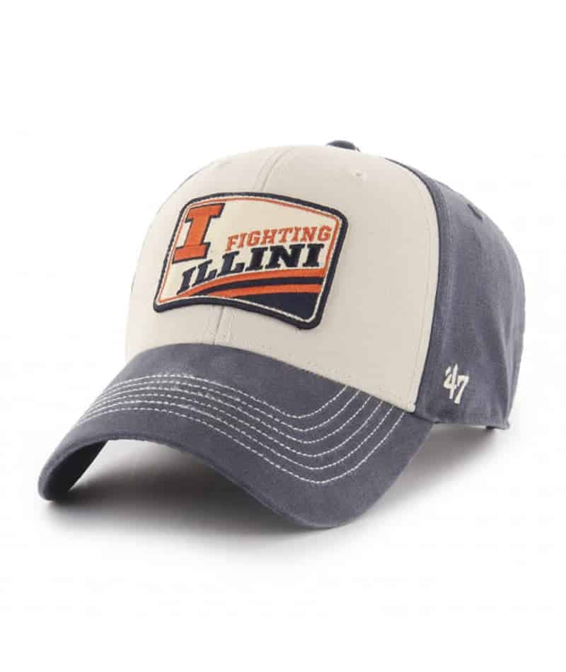 Illinois Fighting Illini 47 Brand Upland Vintage Navy MVP Adjustable ...