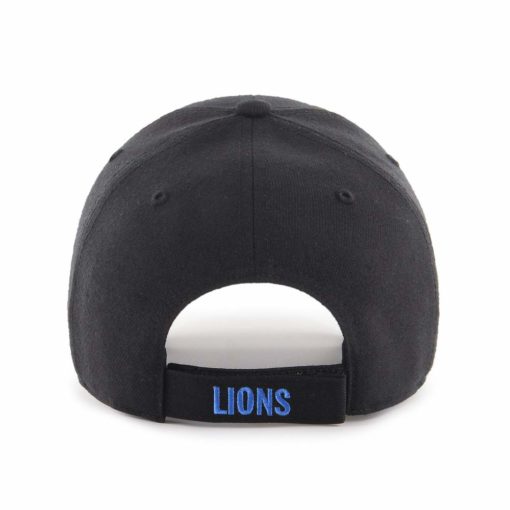Detroit Lions 47 Brand Classic Black MVP Adjustable Hat - Image 2