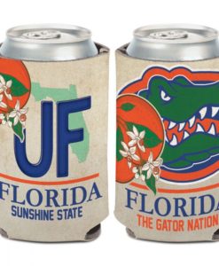 Florida Gators 12 oz State Plate Can Cooler Holder