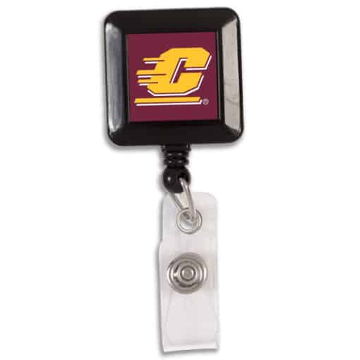 Central Michigan Chippewas Maroon Retractable Badge Holder