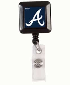 Atlanta Braves Navy Blue Retractable Badge Holder