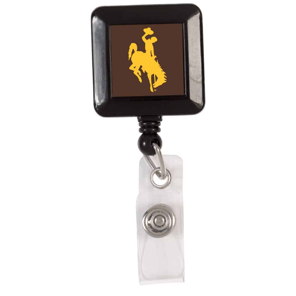 Badge reel, retractable badge reel, ID reel, badge holder. LSU. Louisiana  State university