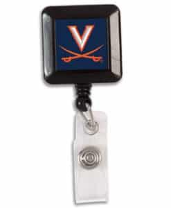 Virginia Cavaliers Navy Blue Retractable Badge Holder