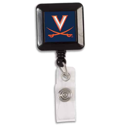 Virginia Cavaliers Navy Blue Retractable Badge Holder