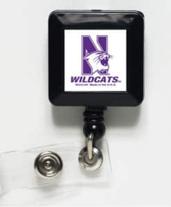 Northwestern Wildcats White Retractable Badge Holder