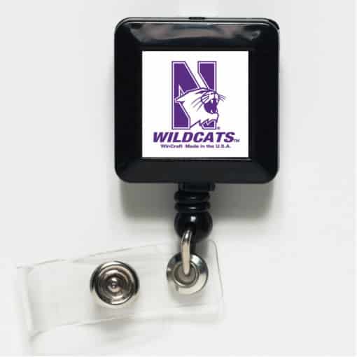 Northwestern Wildcats White Retractable Badge Holder