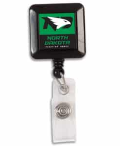 North Dakota Fighting Hawks Green Retractable Badge Holder
