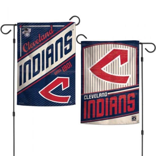 Cleveland Indians 12.5″x18″ 2 Sided Cooperstown Garden Flag