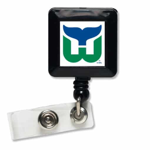 Hartford Whalers White Retractable Badge Holder