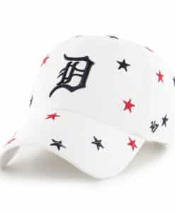 Detroit Tigers Women's 47 Brand Stars Red White Blue Clean Up Adjustable Hat