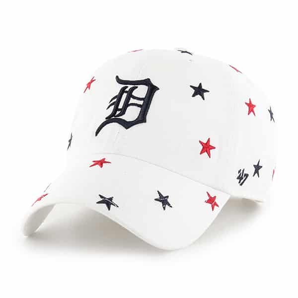 red white and blue detroit tigers hat