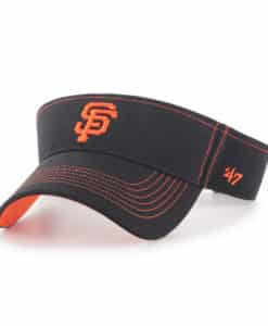 San Francisco Giants 47 Brand Defiance Black VISOR Adjustable Hat