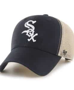 Chicago White Sox 47 Brand Black MVP Mesh Snapback Hat