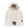 Milwaukee Brewers Women's 47 Brand Cooperstown White Cream Meeko Cuff Knit Hat