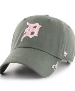Detroit Tigers Women's 47 Brand Moss Pink Miata Clean Up Adjustable Hat