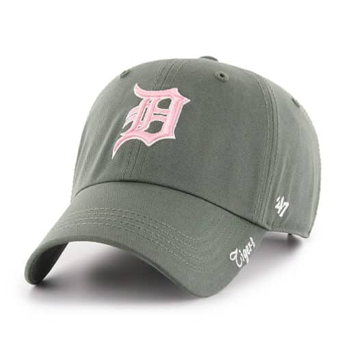 Detroit Tigers Women's 47 Brand Moss Pink Miata Clean Up Adjustable Hat