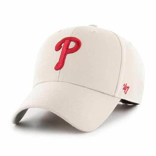 Philadelphia Phillies 47 Brand Bone MVP Adjustable Hat