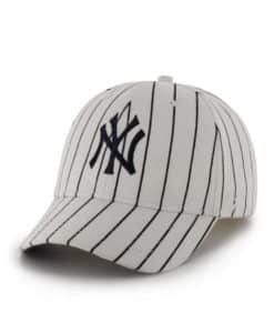 New York Yankees YOUTH 47 Brand White Pinstripe MVP Adjustable Hat