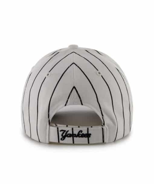 New York Yankees YOUTH 47 Brand White Pinstripe MVP Adjustable Hat - Image 2