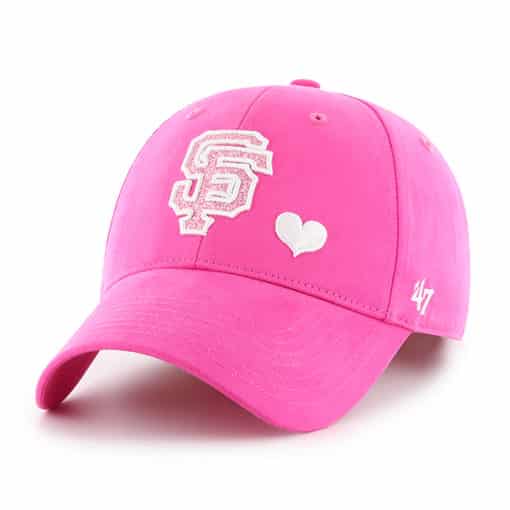San Francisco Giants KIDS Girls 47 Brand Pink Sugar Sweet MVP Adjustable Hat