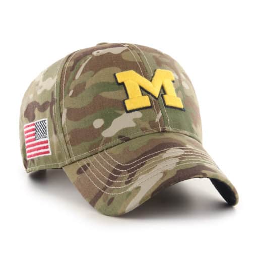 Michigan Wolverines 47 Brand Multicam Camo OHT MVP Adjustable Hat