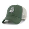Michigan State Spartans 47 Brand Vintage Trawler Dark Green Clean Up Mesh Snapback Hat
