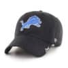 Detroit Lions Women's 47 Brand Black Blue Miata Clean Up Adjustable Hat