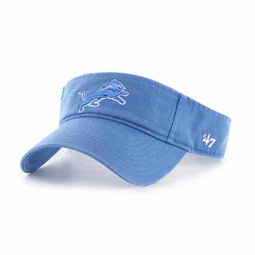 Detroit Lions 47 Brand Blue Raz VISOR Clean Up Adjustable Hat