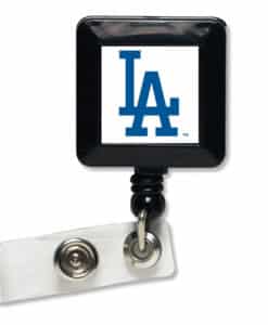 Los Angeles Dodgers White Retractable Badge Holder