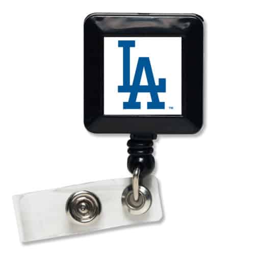 Los Angeles Dodgers White Retractable Badge Holder