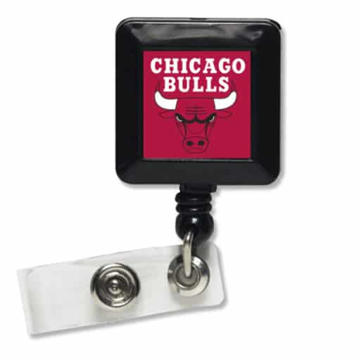 Chicago Bulls Red Retractable Badge Holder