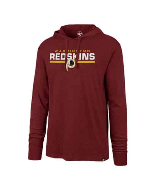 Washington Football Classic Men's 47 Brand End Line Crimson Pullover Hoodie