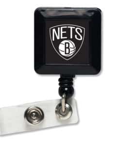 Brooklyn Nets Black Retractable Badge Holder