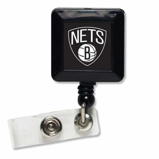 Brooklyn Nets Black Retractable Badge Holder