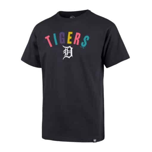 Detroit Tigers KIDS 47 Brand Navy Technicolor T-Shirt Tee
