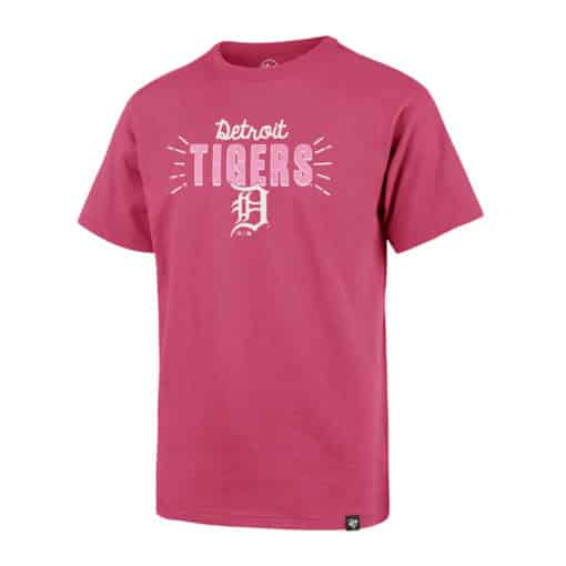 Detroit Tigers KIDS Girls 47 Brand Sparkle Pink T-Shirt Tee