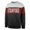 Stanford Cardinal Men's 47 Brand Black Crew Long Sleeve Pullover
