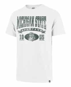 Michigan State Spartans Men's 47 Brand White Wash Arched T-Shirt Tee