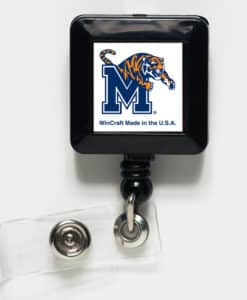 Memphis Tigers White Retractable Badge Holder