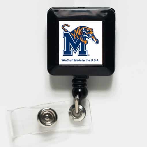 Memphis Tigers White Retractable Badge Holder