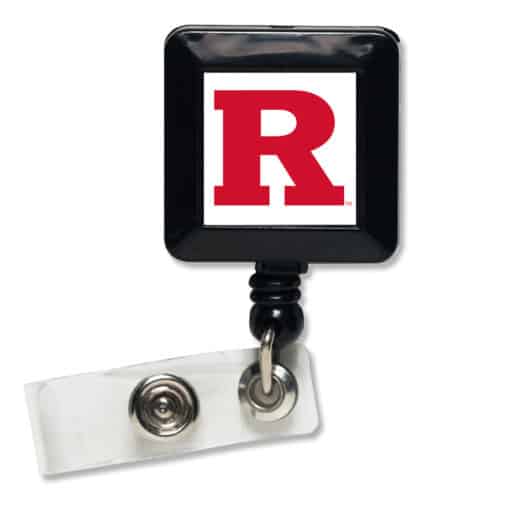 Rutgers Scarlet Knights White Retractable Badge Holder