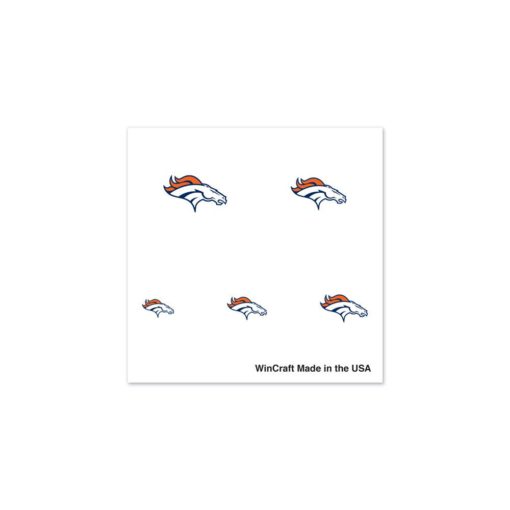 Denver Broncos Fingernail Tattoos