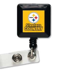 Pittsburgh Steelers Country Yellow Retractable Badge Holder