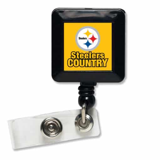 Pittsburgh Steelers Country Yellow Retractable Badge Holder